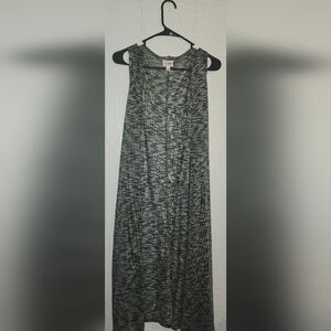 LuLaRoe Charcoal and Black Patterned Maxi Skirt